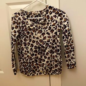 Leopard Print Long Sleeve Shirt